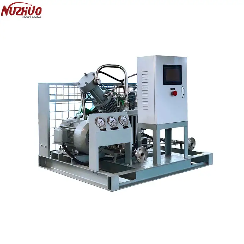 NUZHUO Fully Automatic Oil Free Oxygen Nitrogen Argon Gas Compressor Oxygen Refilling Plant For Sale