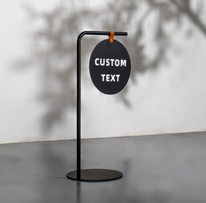 Классический рекламный знак магазина кофе-металлическая окрашенная отделка, передвижная двухсторонняя вывеска-витрина у входа - Product Image 3