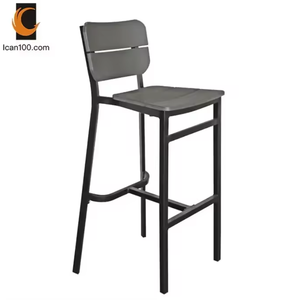 Barhocker-Stuhl Metall Bartresen Restaurant Holz hohe Hocker Barstühle Zähler-Höhe-Stuhl moderner Barhocker - Product Image 1