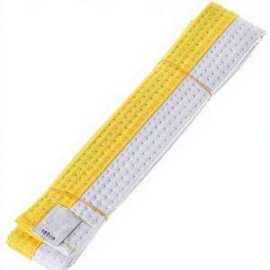 Cinturón de Karate de Dos Colores, Duradero, de Poliéster/Algodón, para Artes Marciales y Taekwondo - Product Image 1
