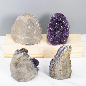 Pietra Naturale di <span class=keywords><strong>Ametista</strong></span>, Cristallo Geode, Cluster di Quarzo <span class=keywords><strong>Grezzo</strong></span> per Guarigione e Regalo - Product Image 4
