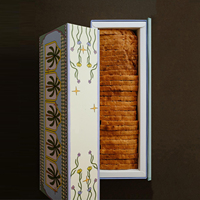 Boîte Cadeau Personnalisée en Papier pour Pâtisseries, Noix, Dattes, Chocolats et Bonbons, Motif Palmier, Luxe Ramadan, pour Snacks