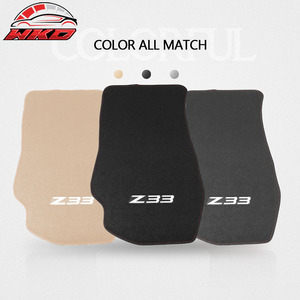 พรมปูพื้นสำหรับนิสสัน 350Z 03-09 Z33 โลโก้ OE แบบพอดี ผ้ากำมะหยี่ 2 ชิ้น สีดำ - Product Image 5
