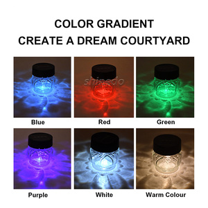 Lanterne solaire à LED en forme de boule de verre changeant de couleur pour fête, lumière de jardin extérieure, étanche, lanterne solaire pour balcon, cour, chemin - Product Image 3