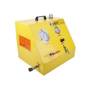 Pompe hydraulique pneumatique professionnelle QDB-150 1500BAR/150MPA, pompe à piston ultra haute pression à commande pneumatique pour usinage de boulons - Product Image 1