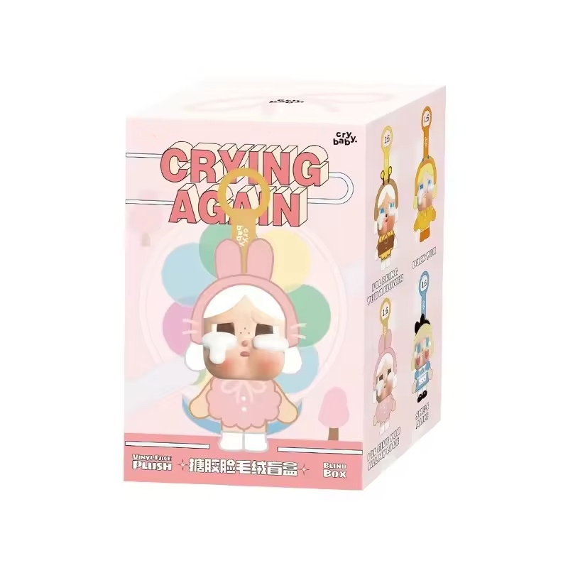 CRY BABY! - POP MART Exciting Macaron Boo ラブブ POP MART Blind Box Mystery - Crybaby & Labubu Plush Toys