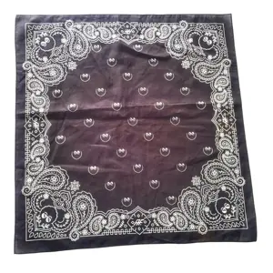 Hiphop Bandana motivo Paisley fazzoletto di cotone personalizzato stampato bandana copricapo