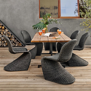 Muebles exteriores de lujo Muebles exteriores de ratán Patrón de muebles Conjuntos Silla de jardín exterior de lujo - Product Image 1