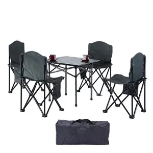 Table et chaise de pique-nique de plage en plein air, ensemble de chaises de Camping pliables en aluminium, vente en gros