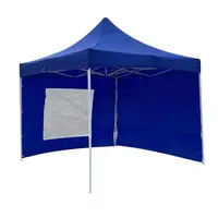Toptan ucuz 3x 3 beyaz dış ortam tente eğlence çadırı kolay kurulan çadır pencere ile