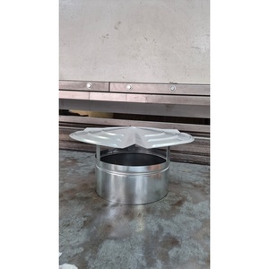 Tapa de chimenea de acero galvanizado tipo inserto, cubierta fija para chimeneas de techo - Product Image 6
