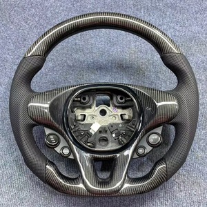 Volant en fibre de carbone forgé YTcarbon à dégagement rapide compatible avec les voitures de course pour Smart Fortwo 451 - Product Image 2