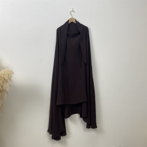 2339 #   Jilbab Khimar long une pièce de style britannique de Dubaï avec Niqab, 5 couleurs, Hijab pour femmes musulmanes - Product Image 6