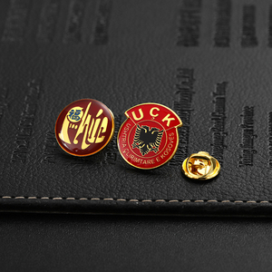 Insigne d'épingle sans <span class=keywords><strong>frais</strong></span> <span class=keywords><strong>de</strong></span> moule personnalisé en métal en alliage <span class=keywords><strong>de</strong></span> zinc 3D résine époxy émail épinglette petites épingles plaquées or pour chapeaux en gros - Product Image 5