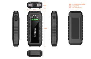 Boltpower Démarreur de saut <span class=keywords><strong>automatique</strong></span> 3000A de pointe, batterie au lithium 20000mAh, pour <span class=keywords><strong>voiture</strong></span> 12V, camion, moto, avec fonction d'éclairage LED - Product Image 6