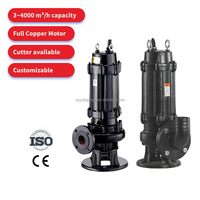 Pompe submersible électrique centrifuge haute pression série WQ Kuang Yu pour eaux usées et contrôle des inondations 5HP 220V