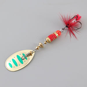 Xida 70mm 6.5g Multi-Color Midwater Appâts Leurres De Pêche En Métal Spinner Appâts Plumes Hameçons Basse <span class=keywords><strong>Truite</strong></span> Saumon <span class=keywords><strong>Triple</strong></span> Hameçons - Product Image 1