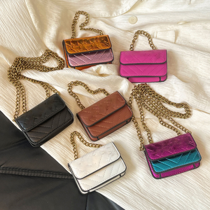 2026 Popular Ladies Girls Crossbody PU Leather Mirco Wallet Brand Luxury Colorful Letter Long Chains <strong>Small</strong> <strong>Purses</strong> - Product Image 1