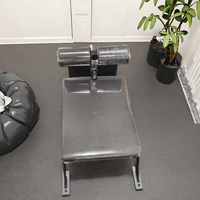 Banc de musculation Nordic Curl pour la maison, machine pour les ischio-jambiers et les fessiers, roues de transport, plaques de poids en métal durables, chaise romaine