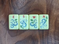 Crisloid 9 Florence Mahjong 152 Jeu de tuiles de mahjong en acrylique