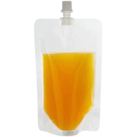 Pochette à bec verseur LAH, sac en plastique laminé avec bouchon à valve, membrane composite thermoscellable, personnalisée pour les soins personnels, 250 ml
