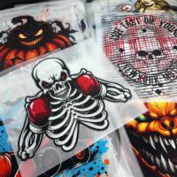 Patch graphique thermocollant en PET souple et lavable pour impression par transfert thermique, motifs de dessins animés, personnalisable pour T-shirt, sweat à capuche, vêtement, impression par transfert DIY