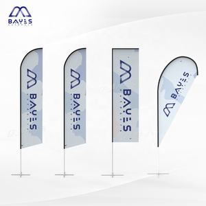 Drapeaux d'affichage en plumes imprimés personnalisés, bannières publicitaires pour <span class=keywords><strong>la</strong></span> promotion d'événements commerciaux en int - Product Image 1