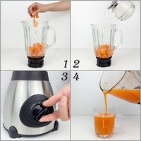 Voor gepersonaliseerde glazen blender, multifunctionele elektrische blender, 1,5 liter inhoud, roestvrij staal, geschikt voor hotels, fruit smoothie