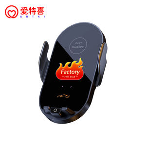 Produits tendance 2025 nouveautés évent par gravité intégré charge par induction automatique rapide QC chargeur sans fil support de voiture - Product Image 1