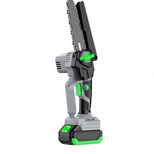 Mini tronçonneuse sans fil de 6 pouces 21V, scie à élaguer à une main alimentée par batterie au lithium pour <span class=keywords><strong>le</strong></span> jardin - Product Image 1