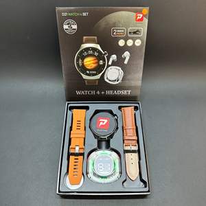 Set jam tangan pintar D21 IP67, tahan air tali Aloi GPS pelacak kebugaran panggilan peringatan kustom Dial IOS Android kotak hadiah Natal - Product Image 3