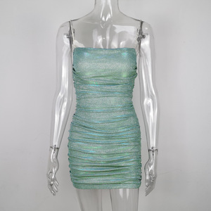 2025 New Arrivals High Quality Lady <strong>Sexy</strong> Party <strong>Bodycon</strong> Slim Evening <strong>Dress</strong> Women <strong>Summer</strong> Backless Night Club <strong>Sequined</strong> Casual <strong>Dress</strong> - Product Image 6