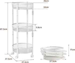 Caja de herramientas, carrito, isla de cocina, carrito organizador, carrito de almacenamiento, carrito artesanal plegable, baño, patio, sala de estar, ruedas - Product Image 2