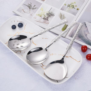 DF BC Couleurs personnalisées, en gros, luxe, ensemble de couverts de service en acier inoxydable 316, comprenant cuillère de service et cuillère à soupe, pour mariage - Product Image 3