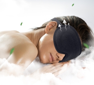 Arka ve yan uyuyan için lüks Sleepmask sıfır göz basıncı gece körü körüne göz bandı kapak blok Out işık 3D uyku maskesi - Product Image 6