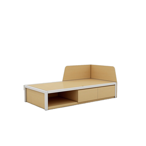 เตียงไม้ขนาดกะทัดรัดเป็นมิตรกับสิ่งแวดล้อมสำหรับเตียงเดี่ยวไม้ในเมืองแบบมินิมอลลิสต์พร้อมลิ้นชักกลวง - Product Image 2