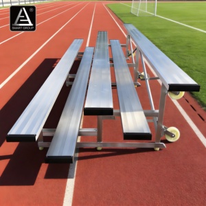 Smart Sports Soccer Stadium Aluminium Bleachers Grandstand Metal Tip and <strong>Roll</strong> Mobile Bleacher Bench Aluminum Bleachers Seating - Product Image 6