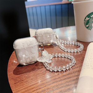 Nouveau produit étui pour écouteurs étui papillon mignon pour <span class=keywords><strong>airpods</strong></span> <span class=keywords><strong>Pro</strong></span> 2 bracelet chaîne écouteur étui pour casque couverture - Product Image 1