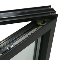 Fenêtres et portes en aluminium et verre de conception moderne personnalisées, fenêtres à battants, fenêtres et portes à double vitrage pour maison et villa