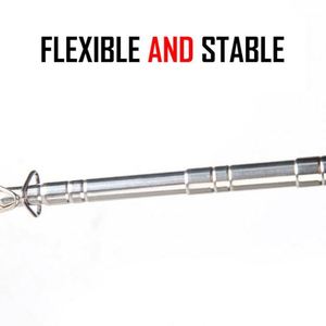 Bastón Telescópico Rectangular de Acero Inoxidable de 1.2m, 1.5m, 2m, Ajustable, Duradero, Ecológico, Portátil, Multiusos, para Guías Turísticos - Product Image 5