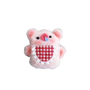 Étui pour écouteurs en peluche rose avec oreilles de <span class=keywords><strong>cochon</strong></span>, motif dessin animé, compatible avec les écouteurs Pro3 de 4e génération, <span class=keywords><strong>coque</strong></span> souple en silicone - Product Image 5