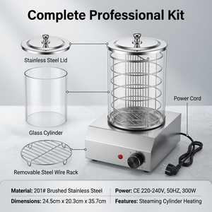 Chauffe-Plat Vertical Marupin en Acier Inoxydable pour Hot-Dogs et Sandwichs – Machine de Maintien au Chaud pour Comptoir - Product Image 5