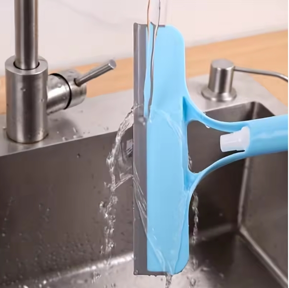 Multifunctional Glass Wiper With Watering Can - Perfect for Cleaning Mirrors Windows and Cars - Includes Bathroom Accessories