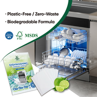 30 Lembar Lembaran Pembersih Dapur Alami Bebas Plastik Biodegradable Beraroma Jeruk untuk Membersihkan Peralatan Makan