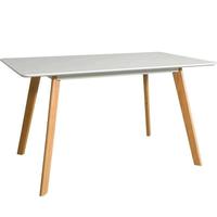 Mesa de cocina mesas comedor salle à manger nordique table de cuisine en bois massif tables long rectangle blanc 6 places à manger tableaux