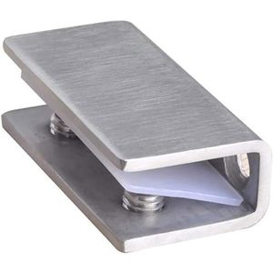 Supporto per Vetro a Morsetto 15x20 mm - Ottone Lucidato - Product Image 2