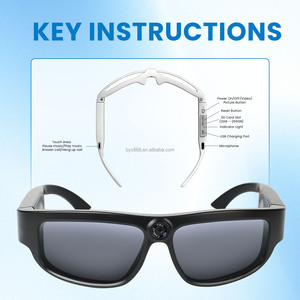 Lunettes de soleil intelligentes Y20 8MP 1080P Enregistrement photo/vidéo Lentille polarisée Audio IA Charge magnétique Traduction en temps réel - Product Image 6