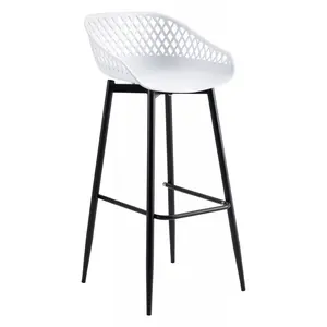 <span class=keywords><strong>Tabouret</strong></span> <span class=keywords><strong>de</strong></span> <span class=keywords><strong>bar</strong></span> en plastique <span class=keywords><strong>taupe</strong></span> à hauteur comptoir, avec pieds en métal, vente chaude - Product Image 6