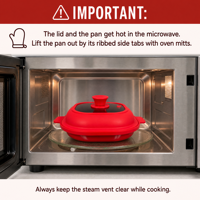 Accessoires de cuisine : Plaque de cuisson en silicone pour micro-ondes avec couche de conduction thermique au fond
