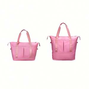 New Women'S Tote Bags Shoe Gym <b>Trolley</b> Waterproof Dry Duffel Bag Recycle Carry on Custom Foldable Garment Duffel Bag for Travel - Product Image 1